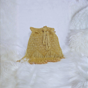 সোনালী কালার ছোট পার্টি ব্যাগ